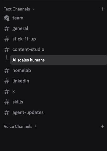 Discord workflow channels